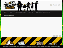 Tablet Screenshot of ghostbustersmania.com